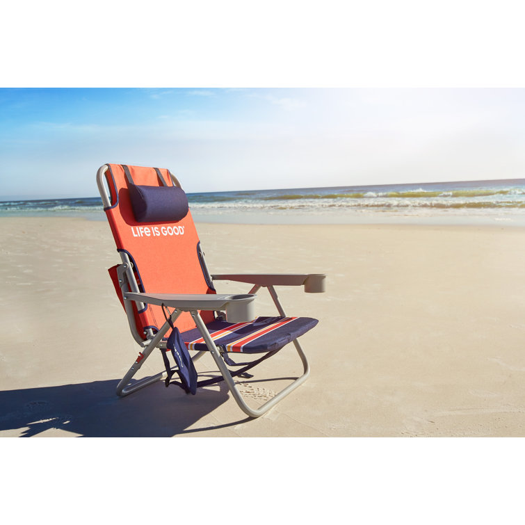 Life is Good Reclining Beach Chair & Reviews Wayfair
